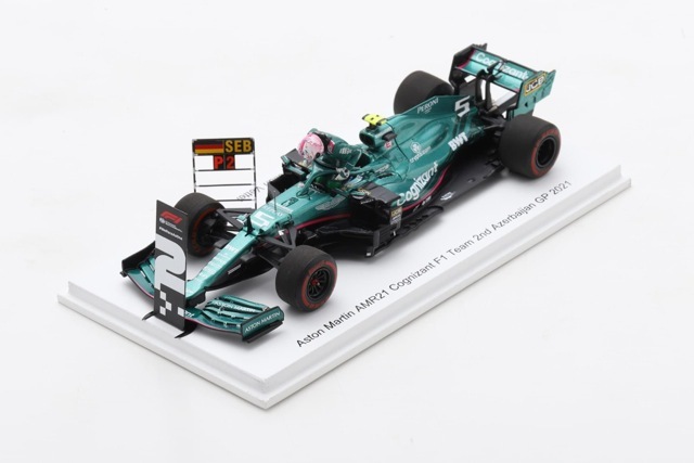 [予約] 海外ショップ特注スパーク 1/43 アストンマーチン AMR21 アゼルバイジャン GP  2021 S.ベッテル  2nd.　RW01