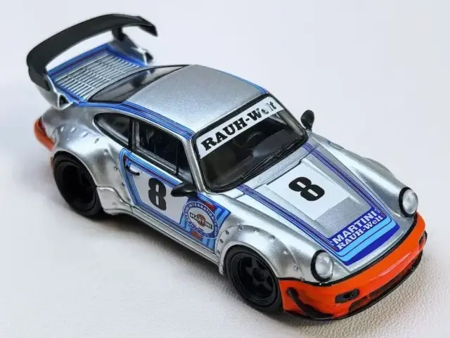 [予約] Mモデル 1/64 RWBポルシェ 911 964  マルティニ オレンジ  No.8　MM64-RWB964-001
