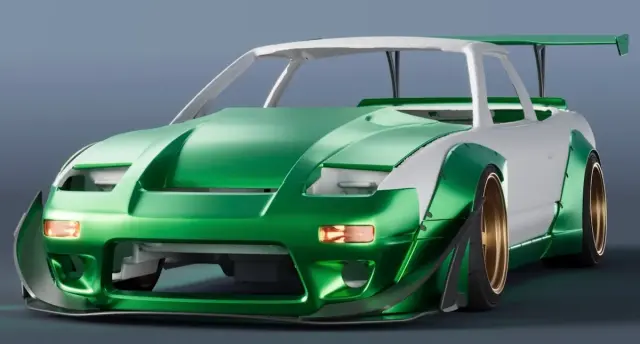 スケールスターズ 180SX パンデム ボディキット Nissan 180SX Rocket Bunny body kit.1/24 scale. – Scale Stars