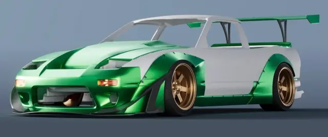 スケールスターズ 1/24 トランスキット ロケットバニー ニッサン