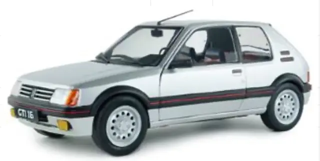 [予約] ソリド 1/18 プジョー 205 GTI 1.6L Mk.1 1989 シルバー　S1801718