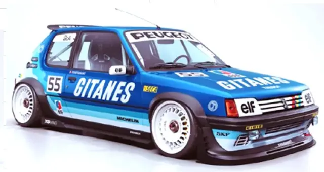 [予約] ソリド 1/18 プジョー 205 GTI ブラックフィッシュ G トリビュート 1990 ブルー　S1801720