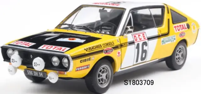 [予約] ソリド 1/18 ルノー 17 フェーズ 1 ラリー・デュ・マロック 1976 No.16　S1803709