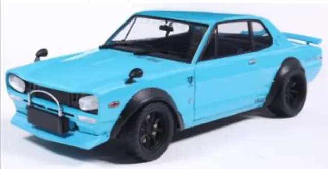 [予約] ソリド 1/18 ニッサン スカイライン 2000GT-R (KPGC10) ハコスカ リバティーウォーク ボディキット 1970 ブルー　S1813005