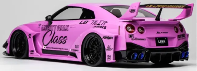 [予約] ソリド 1/18 ニッサン GT-R (R35) リバティーウォーク シルエット ボディキット 2025 ピンク　S1815601