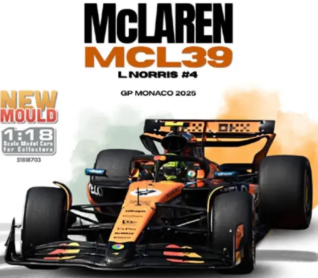 予約] ソリド 1/18 マクラーレン MCL39 モナコGP 2025 No.4 L