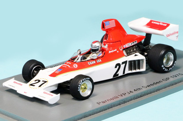 スパーク 1/43 パーネリ VPJ4 スウェーデンGP 1975 M.アンドレッティ　S1892