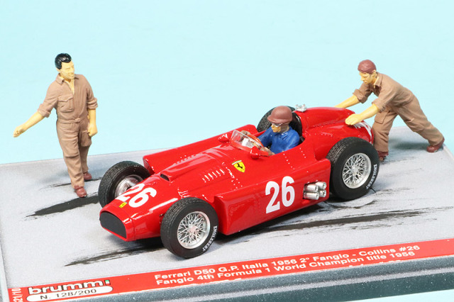 Ferrari D50 1:43スケール 限定版ミニカー ブルム 1/43 フェラーリ D50 イタリアGP 1956 2nd J.M.ファンジオ S21