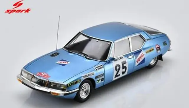 [予約] スパーク 1/43 シトロエン SM No.25 モンテカルロ・ラリー 1972 R.トロートマン - J-P.アンリウ　S2477