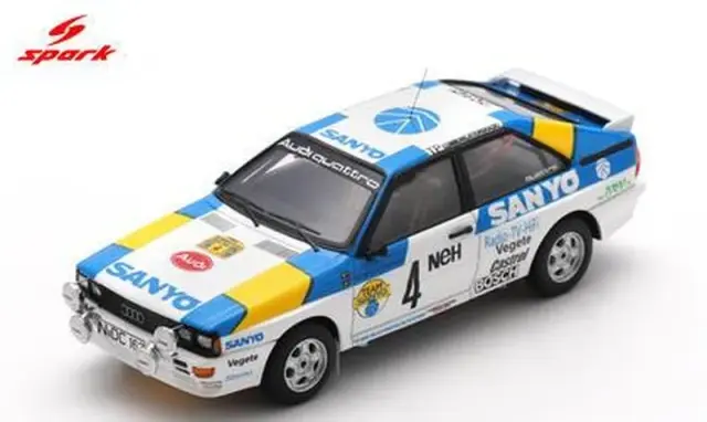 [予約] スパーク 1/43 アウディ クワトロ No.4 ウィナー スウェディッシュ・ラリー 1982 S.ブロンクイスト - B.セダーベリ　S3224