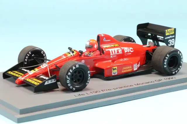 スパーク 1/43 ライフ L190 No.39 モナコGP 1990 フリープラクティス ブルーノ・ジャコメリ　S3923