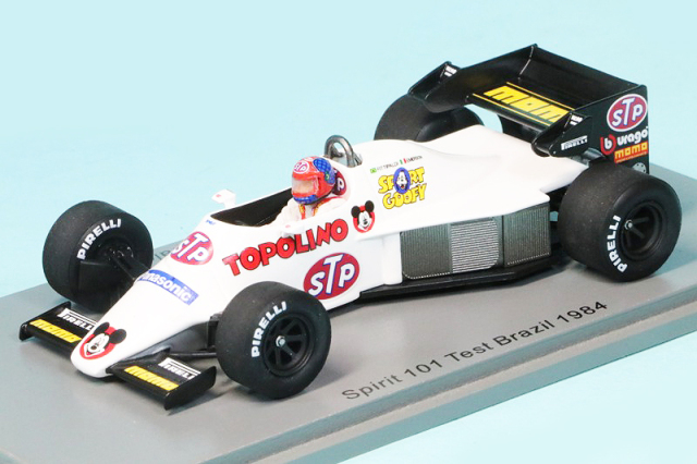 スパーク 1/43 スピリット 101 ブラジル テスト 1984 E.フィティパルティ　S3925