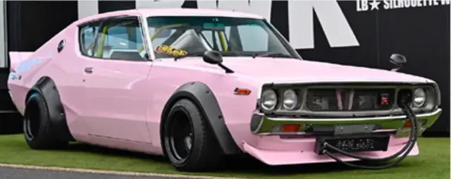 [予約] ソリド 1/43 ニッサン スカイライン GT-R (KPGC110) ケンメリ リバティーウォーク ボディキット 1972 ピンク　S4319802