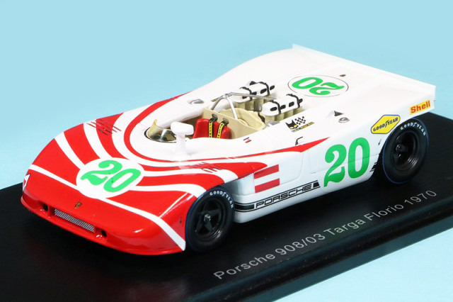 スパーク 1/43 ポルシェ 908/03 タルガフローリオ 1970 No.20 S4627
