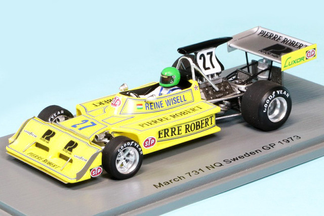 スパーク 1/43 マーチ 731 スウェーデンGP 1973 R.ウィセル　S5374
