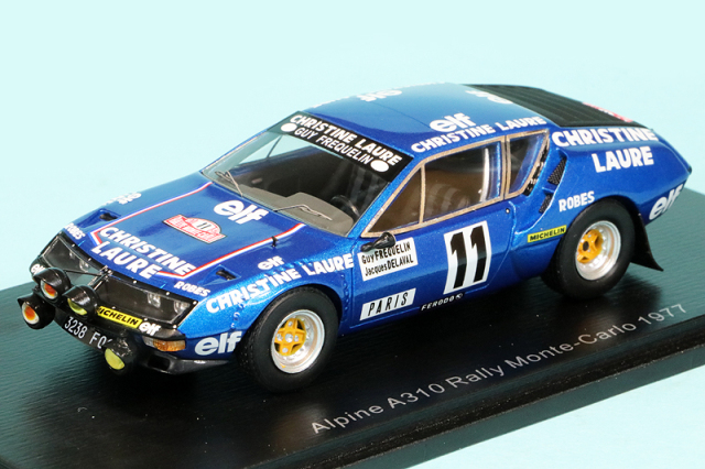 スパーク 1/43 アルピーヌ A310 モンテカルロラリー 1977 No.11　S5469