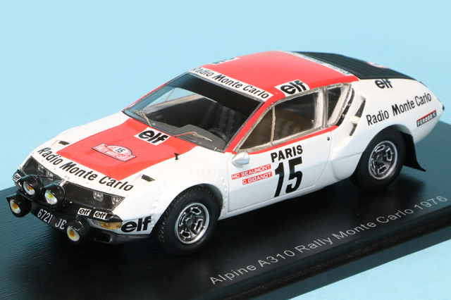 スパーク 1/43 アルピーヌ A310 モンテカルロラリー 1976 No.15　S5470