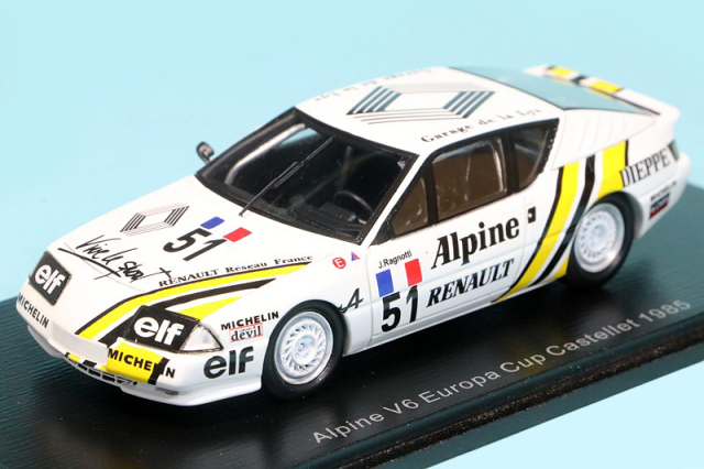 スパーク 1/43 アルピーヌ V6 ヨーロッパカップ カステレ 1985 No.51　S5473