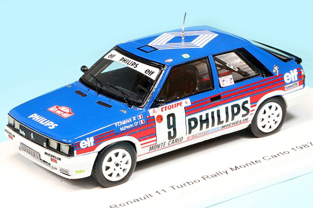 スパーク 1/43 ルノー 11 ターボ モンテカルロラリー 1987 No.9　S5569