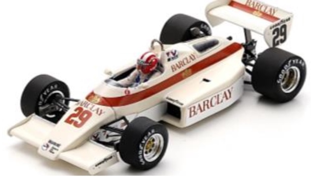 [予約] スパーク 1/43 アロウス A6 ベルギーGP 1983 M.スレール デカール加工品　S5785S