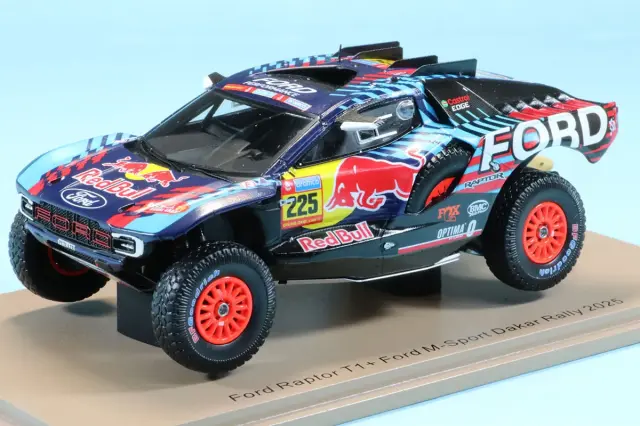 スパーク 1/43 フォード ラプター T1+ No.225 フォード Mスポーツ 2025 ダカールラリー C.サインツ／L.クルス　S6009