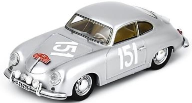 [予約] スパーク 1/43 ポルシェ 356 1300 モンテカルロ ラリー 1955 No.151　S6135