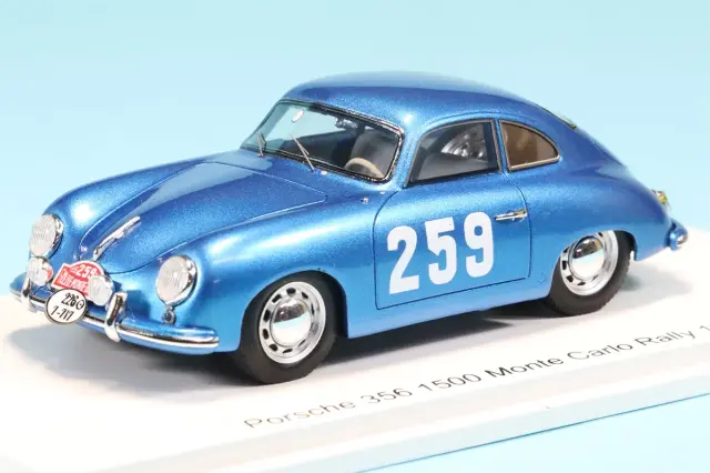 スパーク 1/43 ポルシェ 356 1500 No.259 ラリー・モンテカルロ 1955 C.クーパー / J.フィシェル S6138