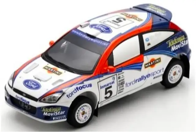[予約] スパーク 1/43 フォード フォーカス WRC 02 No.5 サファリラリー 2002 優勝 C.マクレー / N.グリスト S6209