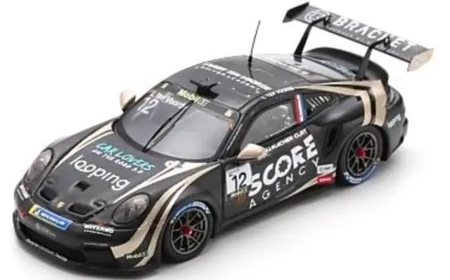 [予約] スパーク 1/43 ポルシェ 911 GT3 カップ No.12 スーパーカップ ドライバー＆チームチャンピオン 2024ラリー・テン・ヴォールデ　S6305