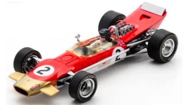 [予約] スパーク 1/43 ロータス 49B No.2 ゴールド リーフ チーム ロータス 5位 ベルギーGP 1968 ジャッキー・オリバー　S6366