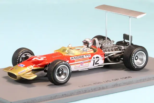 スパーク 1/43 ロータス 49B No.12 アメリカGP 1968 マリオ・アンドレッティ S6370