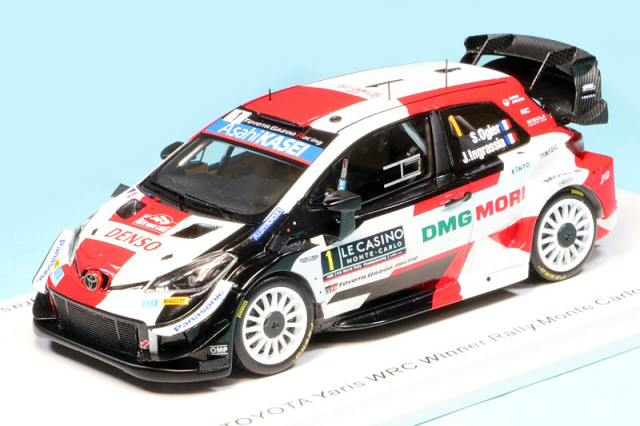 スパーク 1/43 トヨタ ヤリス WRC モンテカルロラリー 2021 Winner S.オジェ No.1 "WRC 50th Win"　S6582