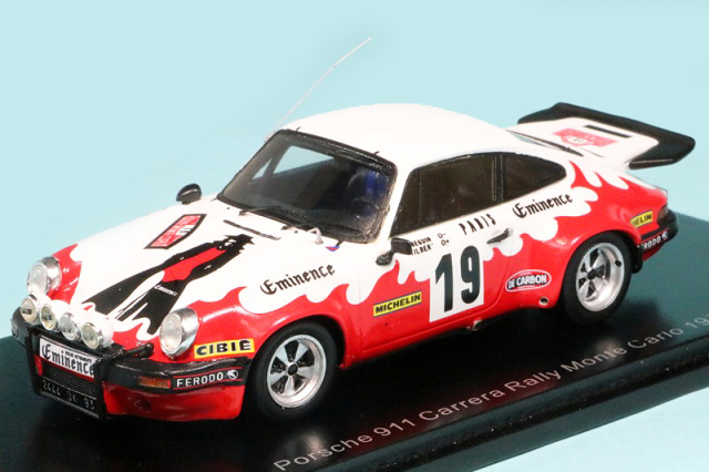 スパーク 1/43 ポルシェ 911 カレラ モンテカルロラリー 1977 No.19　S6614