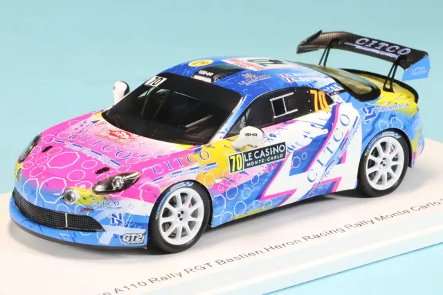 260424S　スパーク 1/43 アルピーヌ A110 ラリーRGT モンテカルロラリー 2025 No.70 C.ベラール　S6897