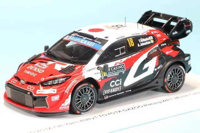 スパーク 1/43 トヨタ GRヤリス Rally1 No.18 トヨタ・ガズー・レーシング WRT モンテカルロ・ラリー 2026 勝田貴元 / A.ジョンストン S6914