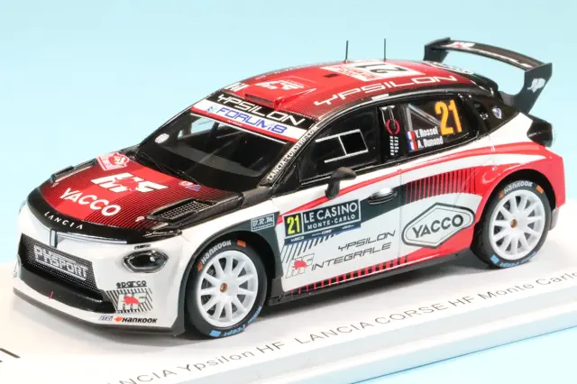 スパーク 1/43 ランチア イプシロン HF No.21 ランチア・コルセ HF モンテカルロ・ラリー 2026 Y.ロッセル / A.デュナン S6923