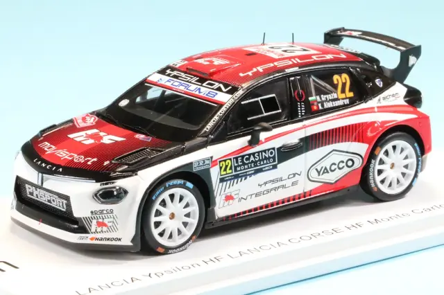 スパーク 1/43 ランチア イプシロン HF No.22 ランチア・コルセ HF モンテカルロ・ラリー 2026 N.グリアジン / K.アレクサンドロフ S6924