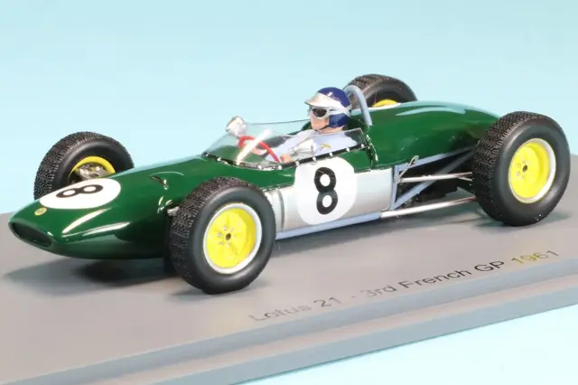 スパーク 1/43 ロータス 21 No.8 フランスGP 1961 3位 ジム・クラーク　S7119