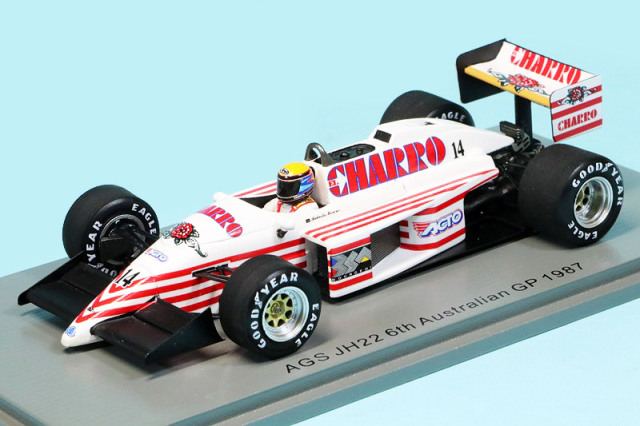 スパーク 1/43 AGS JH22 オーストラリアGP 1987 6th R.モレノ　S7221