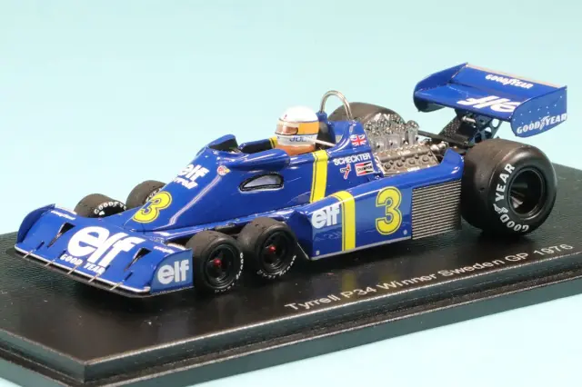 スパーク 1/43 ティレル P34 No.3 スウェーデンGP 1976 ウィナー ジョディ・シェクター　S7306