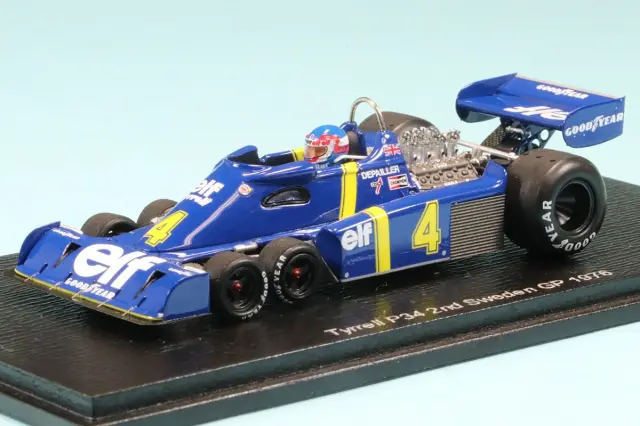 260717 スパーク 1/43 ティレル P34 No.4 スウェーデンGP 1976 2位 パトリック・デュパイエ S7307