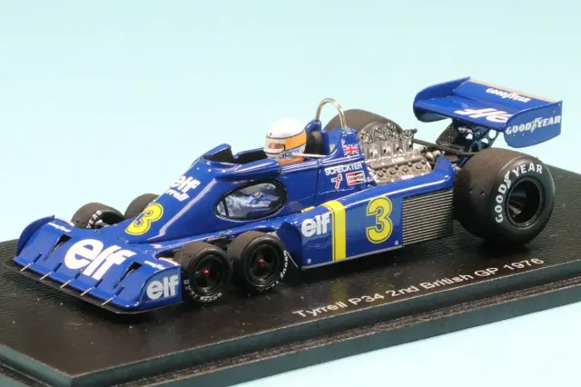 スパーク 1/43 ティレル P34 No.3 イギリスGP 1976 2位 ジョディ・シェクター S7308