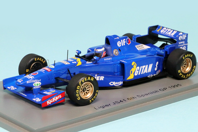 スパーク 1/43 リジェ JS41 スペインGP 1995 6th O.パニス　S7409