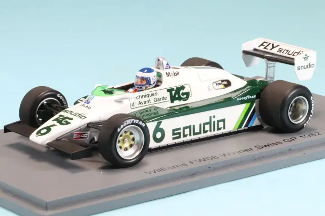 スパーク 1/43 ウィリアムズ FW08 No.6 ウィナー スイス GP 1982 ケケ ロズベルグ　S7498