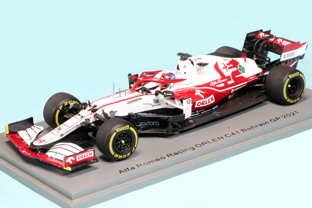 スパーク 1/43 アルファロメオ レーシング C41 バーレーンGP 2021 K.ライコネン　S7662