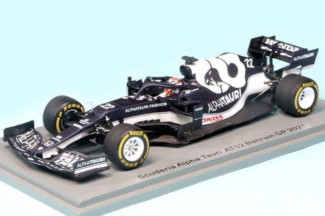 [返品交換対象外品]　スパーク 1/43 アルファ タウリ AT02 バーレーンGP 2021 9th 角田裕毅　S7669