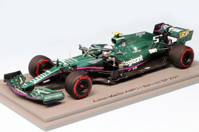 スパーク 1/43 アストン マーチン AMR21 バーレーンGP 2021 S.ベッテル　S7672