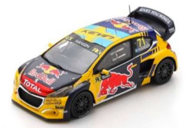 [予約] スパーク 1/43 プジョー 208 WRX クアトロ World RX of アラブ首長国連邦 2019 Race.1 Winner No.71　S7822