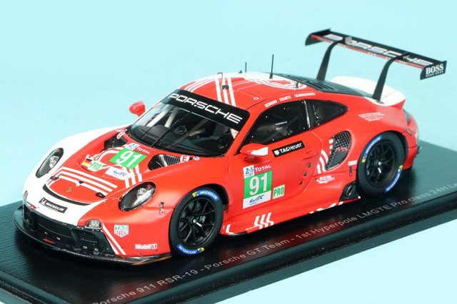 スパーク 1/43 ポルシェ 911 RSR-19 "Porsche GT" ルマン 24h 2020 Hyperpole LMGTE Proクラス 1st No.91　S7983