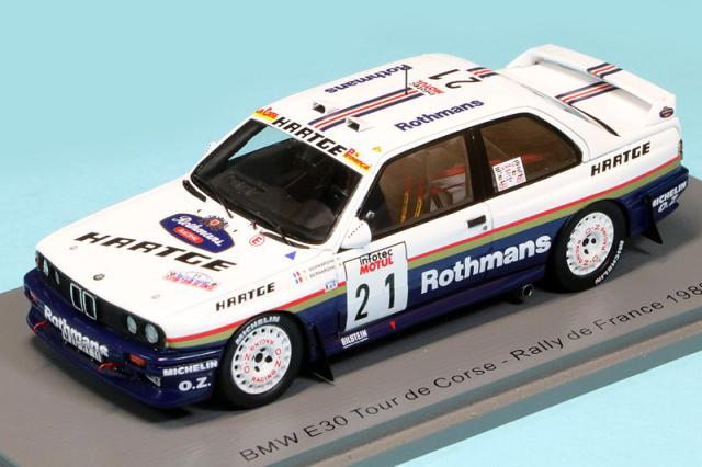 スパーク 1/43 BMW M3 E30 ツール ド コルス フランスラリー 1989 No.21 デカール加工品　S8485S